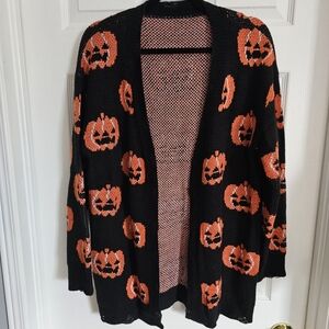 SHEIN Halloween Pumpkin Sweater